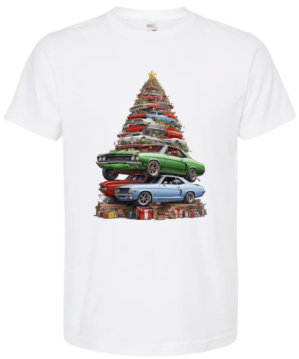 Car Stack Christmas Tree