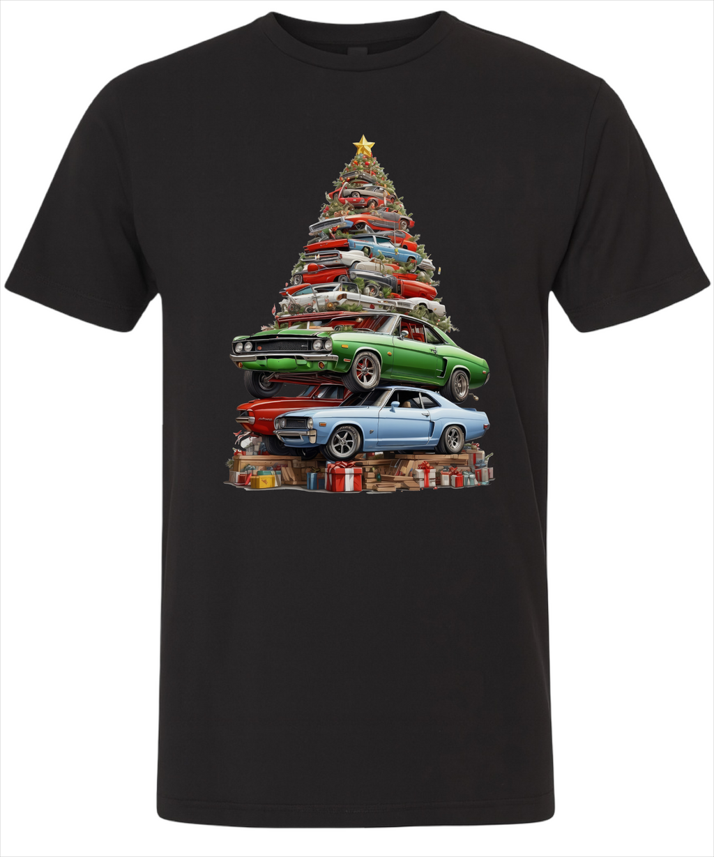 Car Stack Christmas Tree