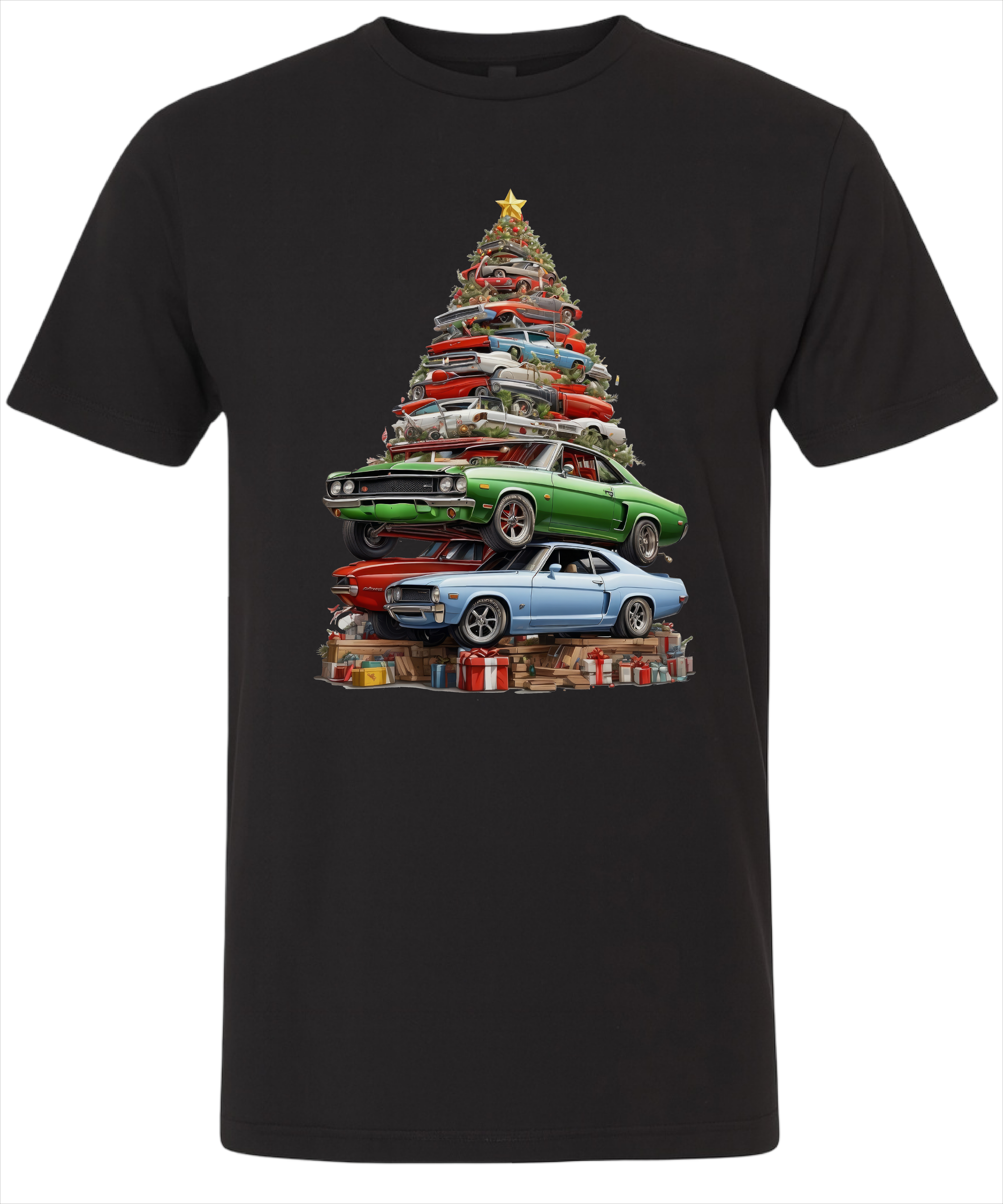 Car Stack Christmas Tree