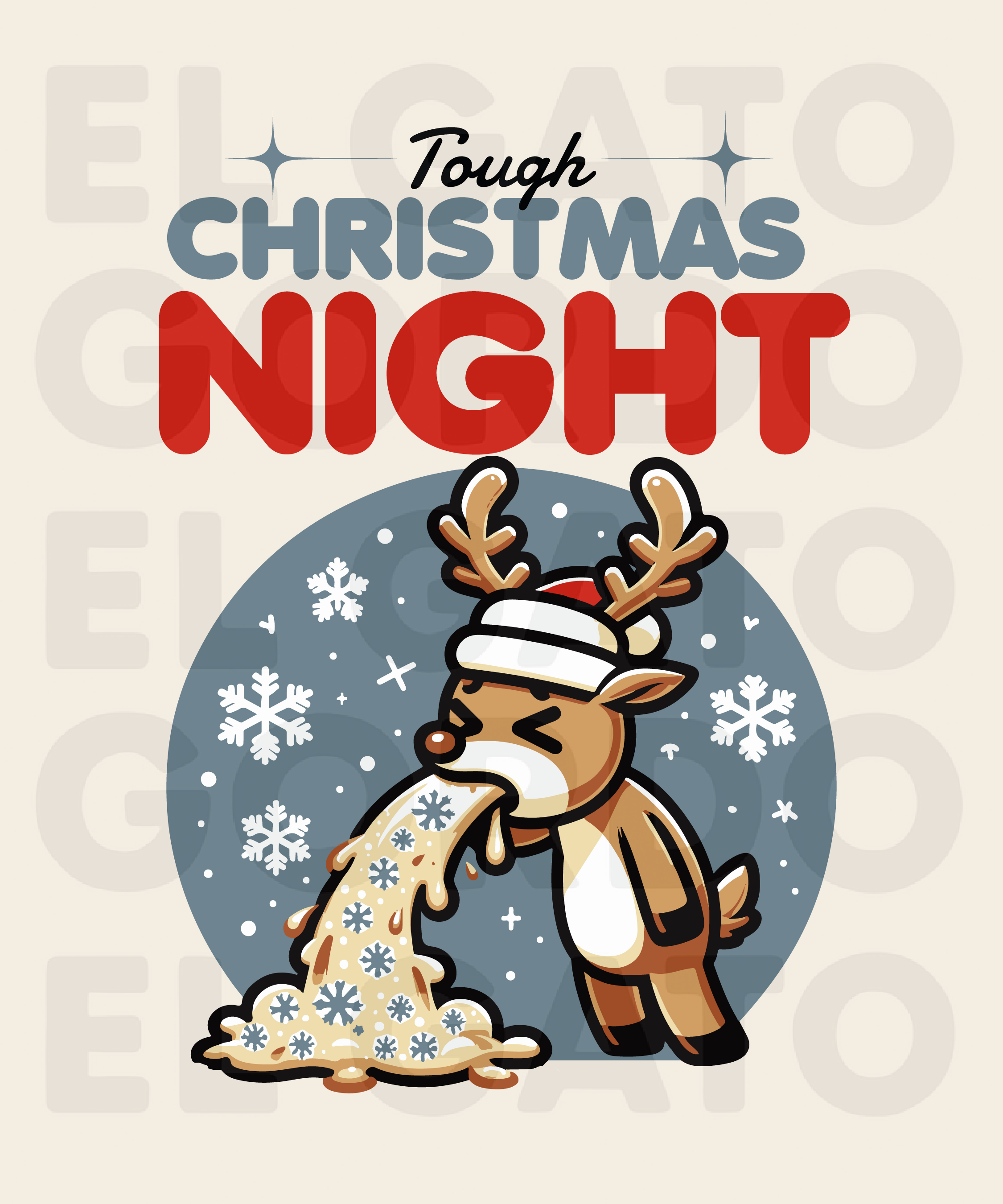 Christmas Sick Reindeer