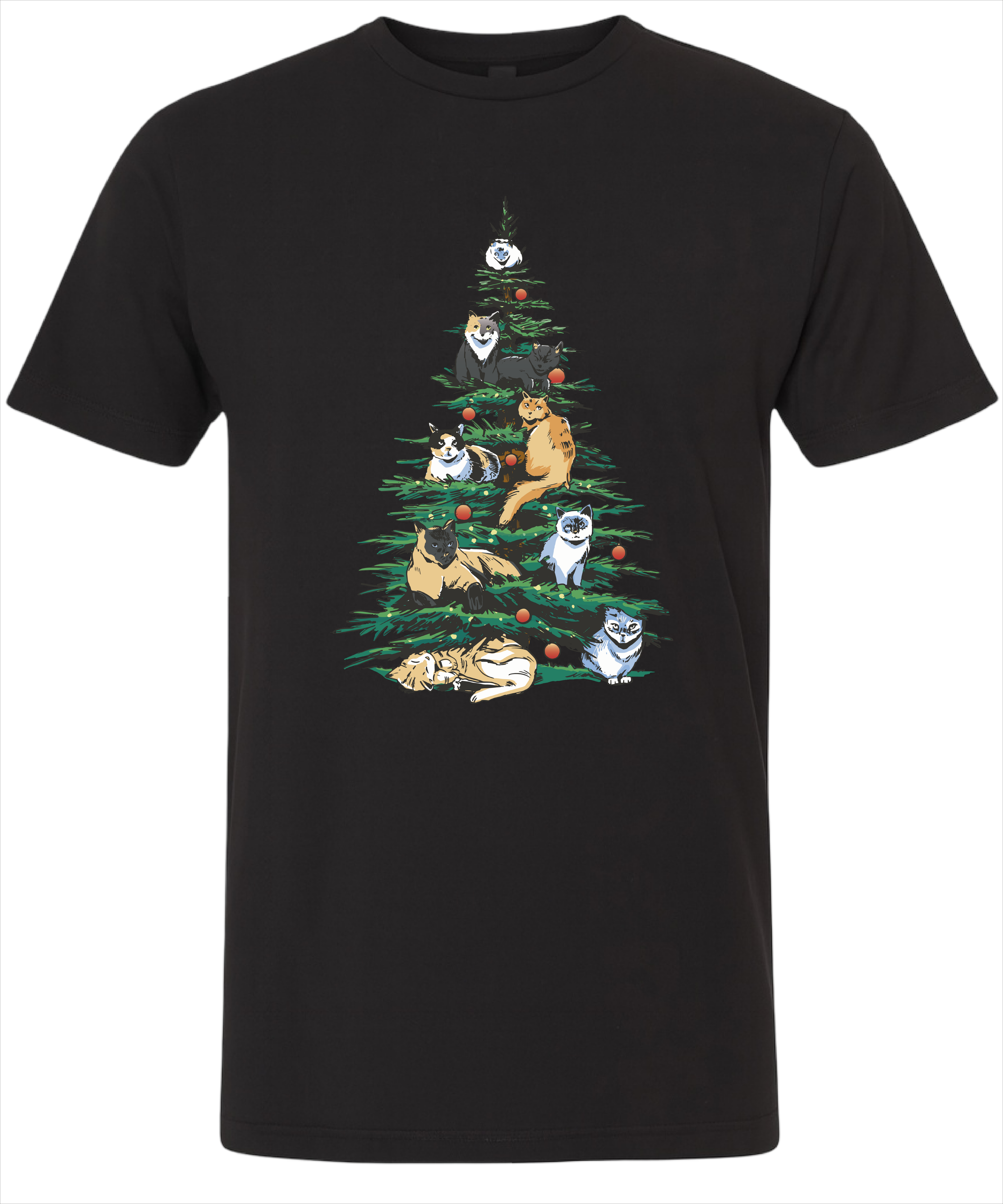 Christmas Tree With Cats