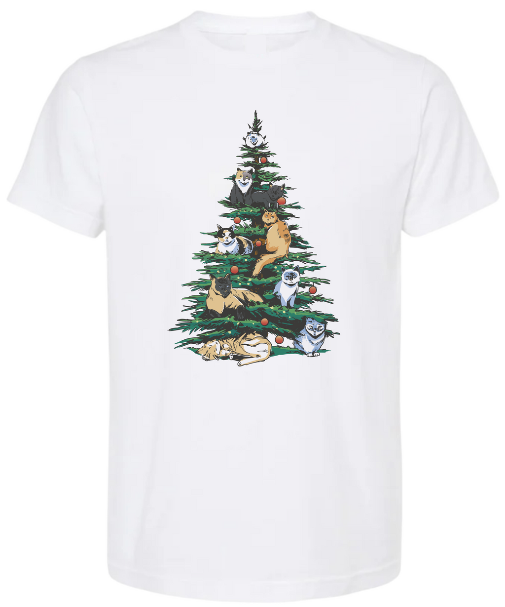 Christmas Tree With Cats