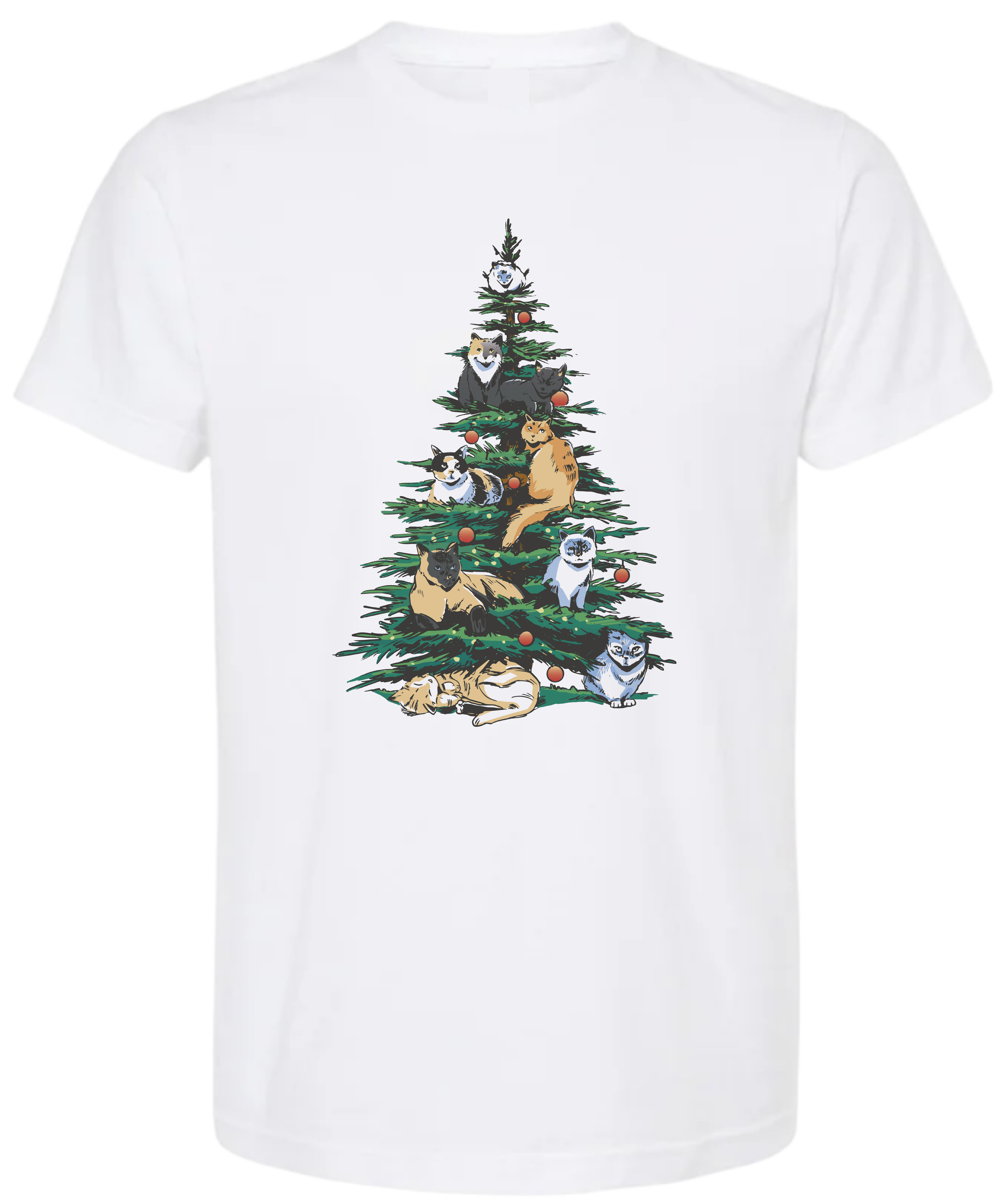 Christmas Tree With Cats