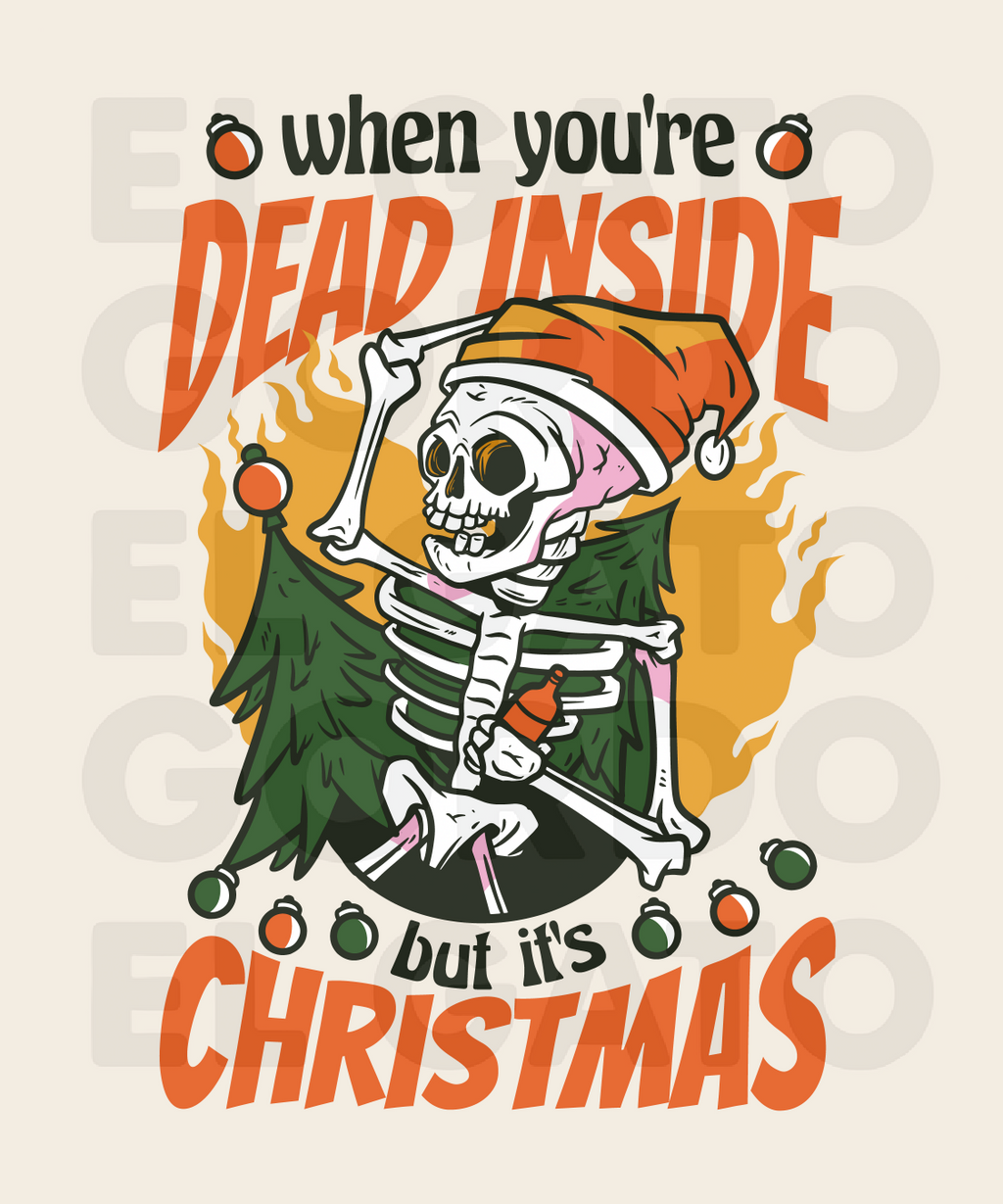 Skeleton Christmas Funny